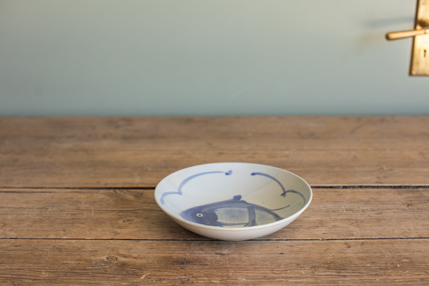 Vintage Hand-Painted Fish Bowl