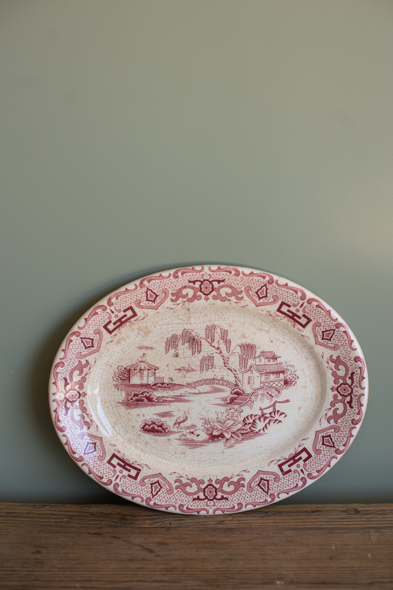 Antique Royal Swan “English Canton” Plate