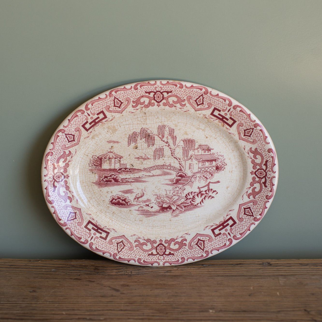 Antique Royal Swan “English Canton” Plate