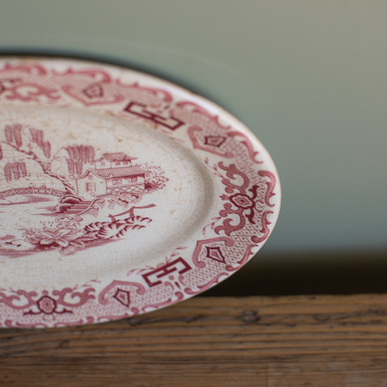 Antique Royal Swan “English Canton” Plate