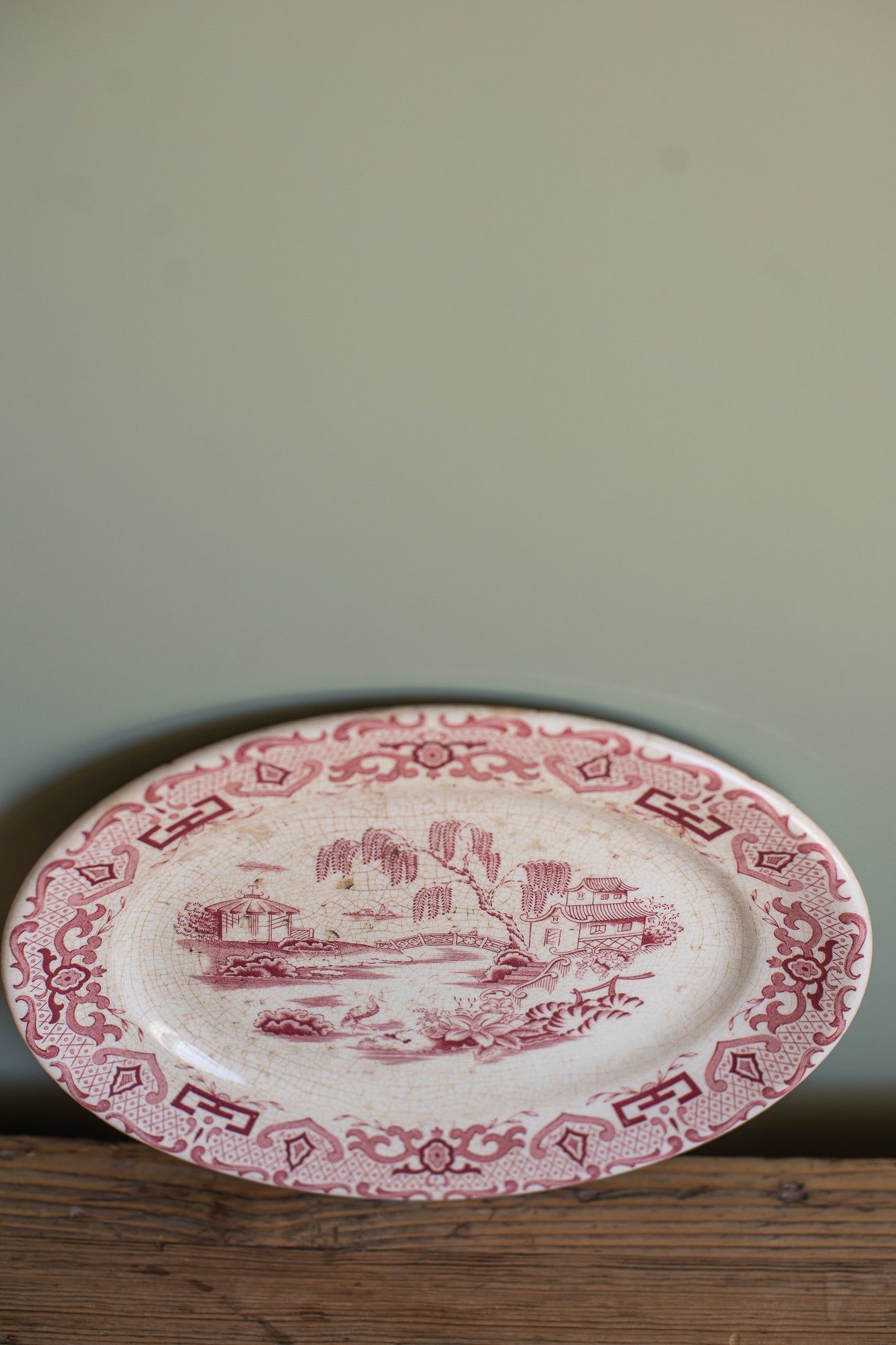 Antique Royal Swan “English Canton” Plate