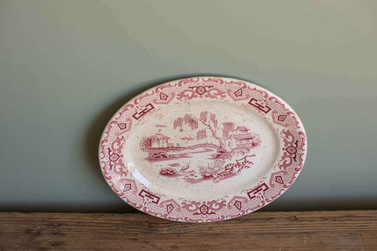 Antique Royal Swan “English Canton” Plate