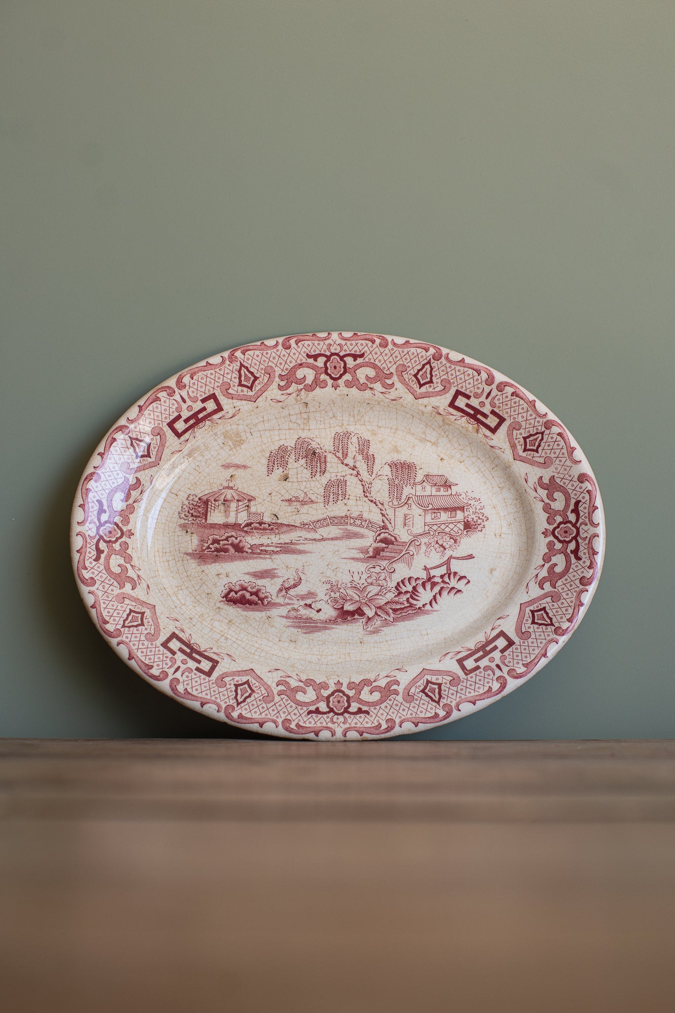 Antique Royal Swan “English Canton” Plate