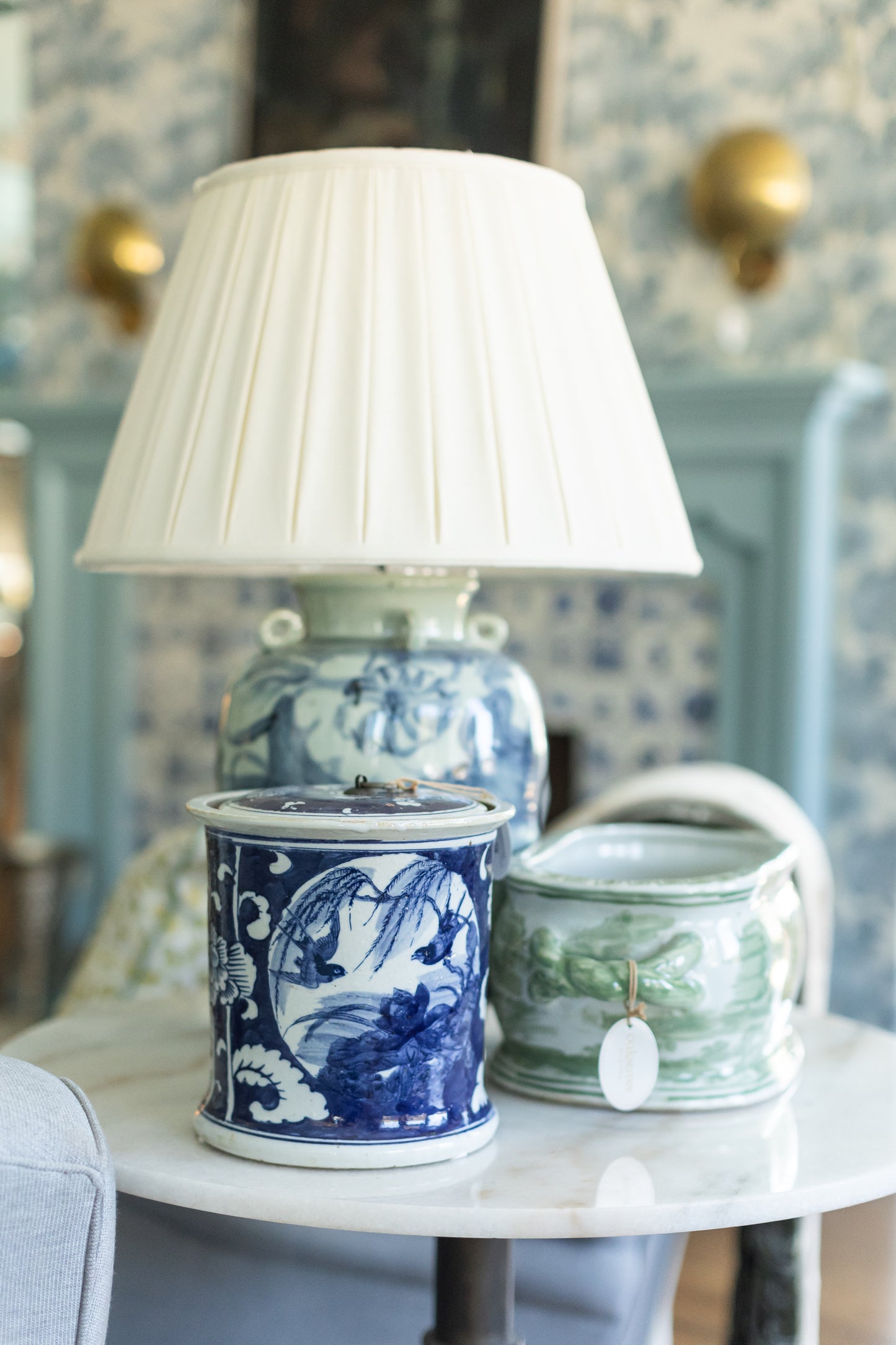 Lidded Jar, Ducks and Lotus