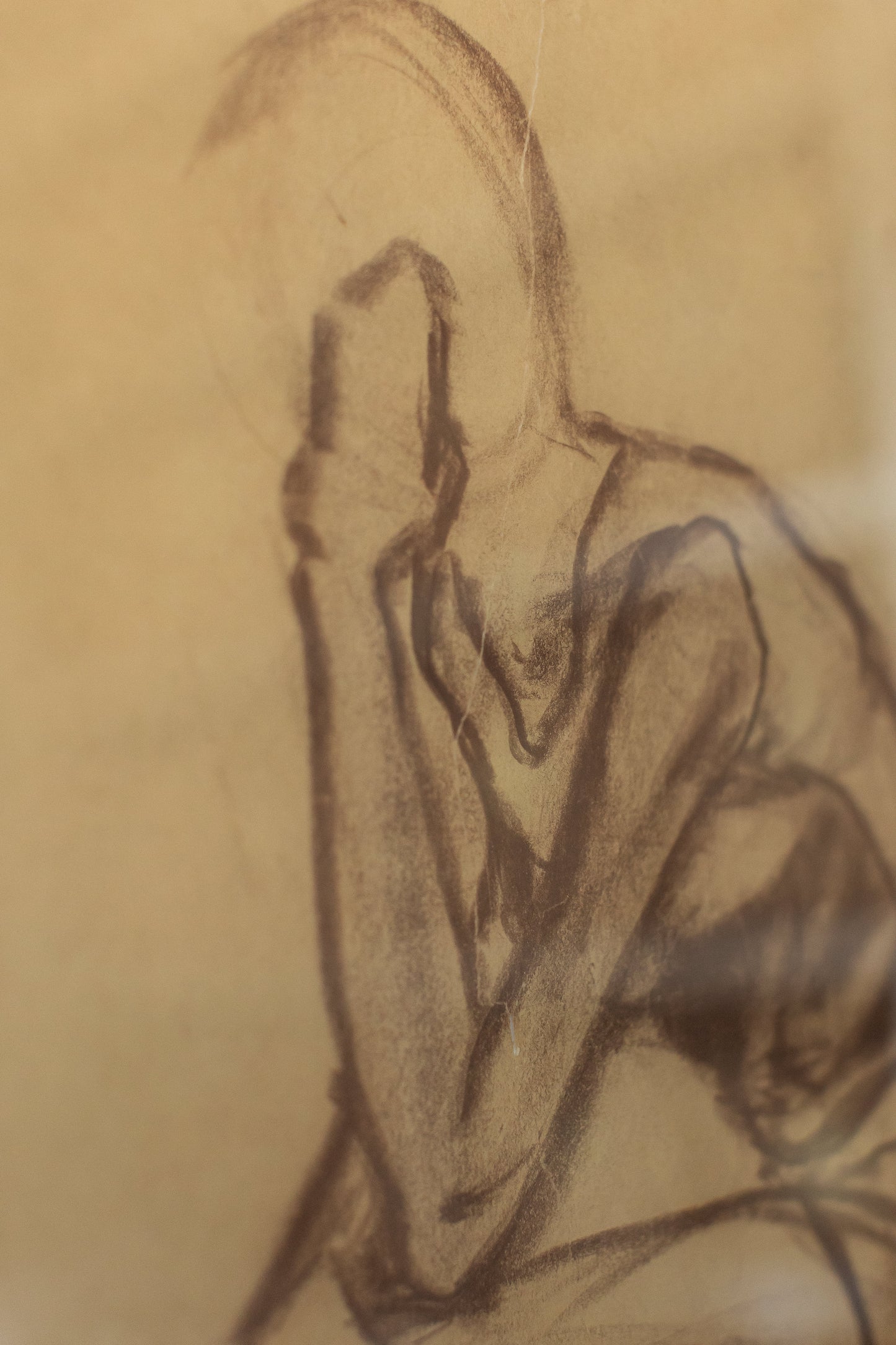 Pondering Man, Framed Original
