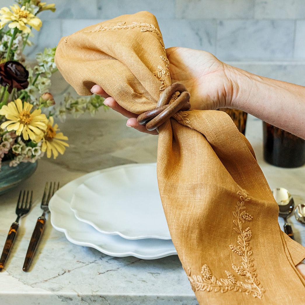 Interlocking Wood Napkin Ring