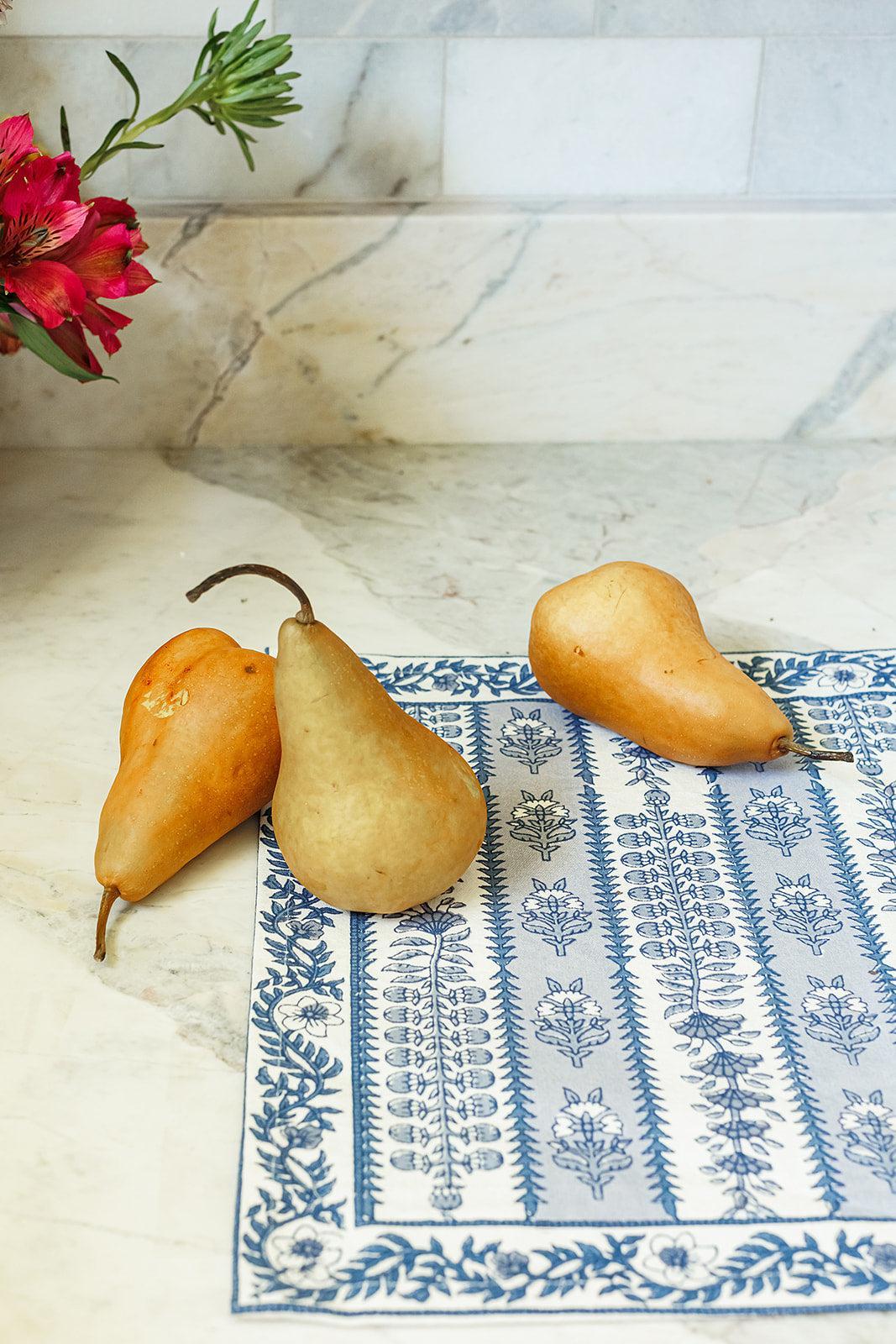 Avignon Blue Placemats, Set of 6 - OAKSTREET SHOPPE