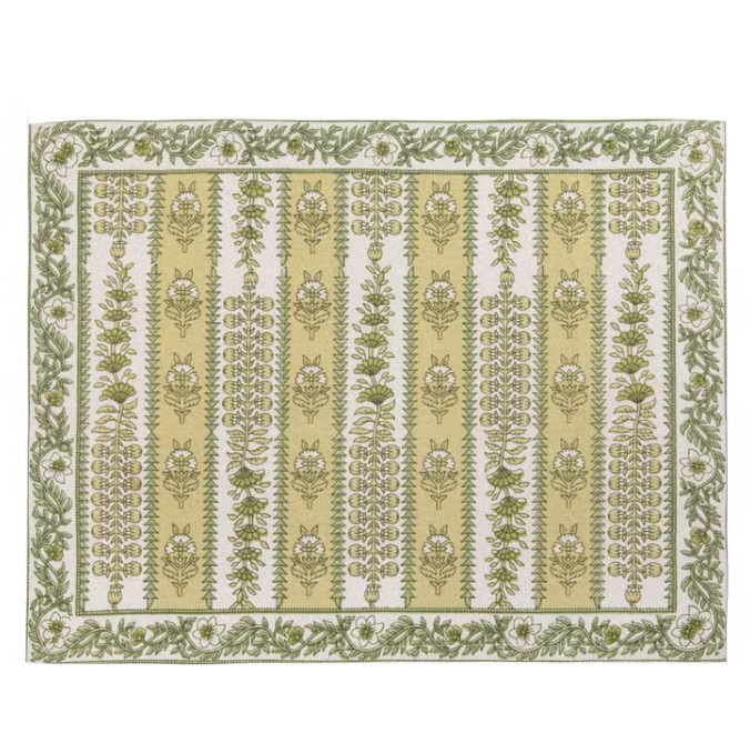 Avignon Green Placemats, Set of 6