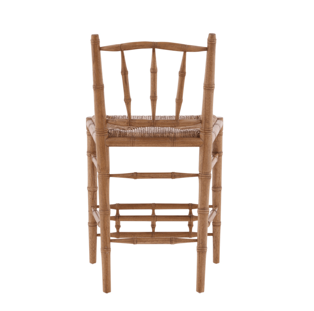 Natural Bamboo Counter Stool - OAKSTREET SHOPPE