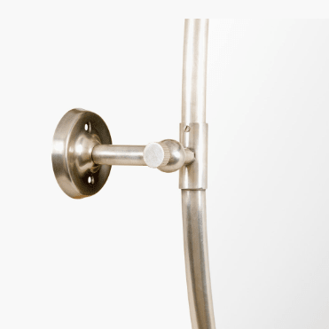 Silver Oval Pivot Mirror - OAKSTREET SHOPPE