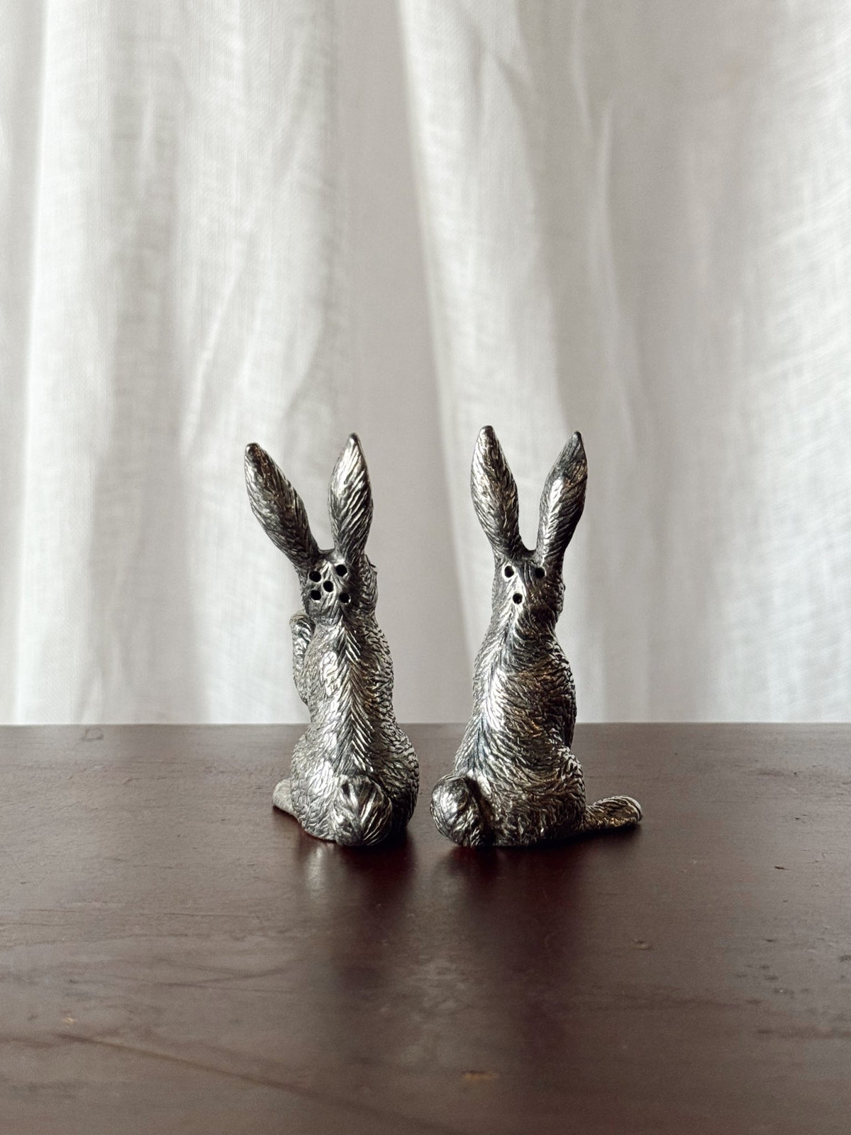 Pewter Rabbit Salt & Pepper Shakers - OAKSTREET SHOPPE