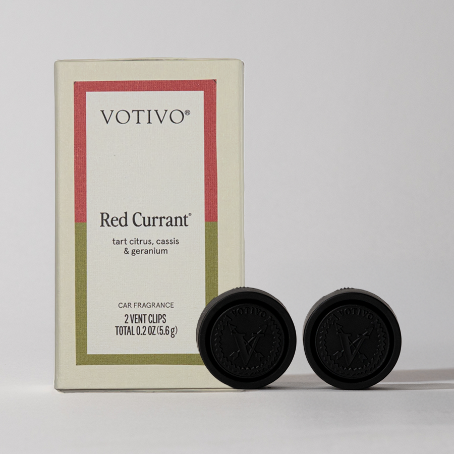 Votivo Auto Fragrance Clip, Red Currant
