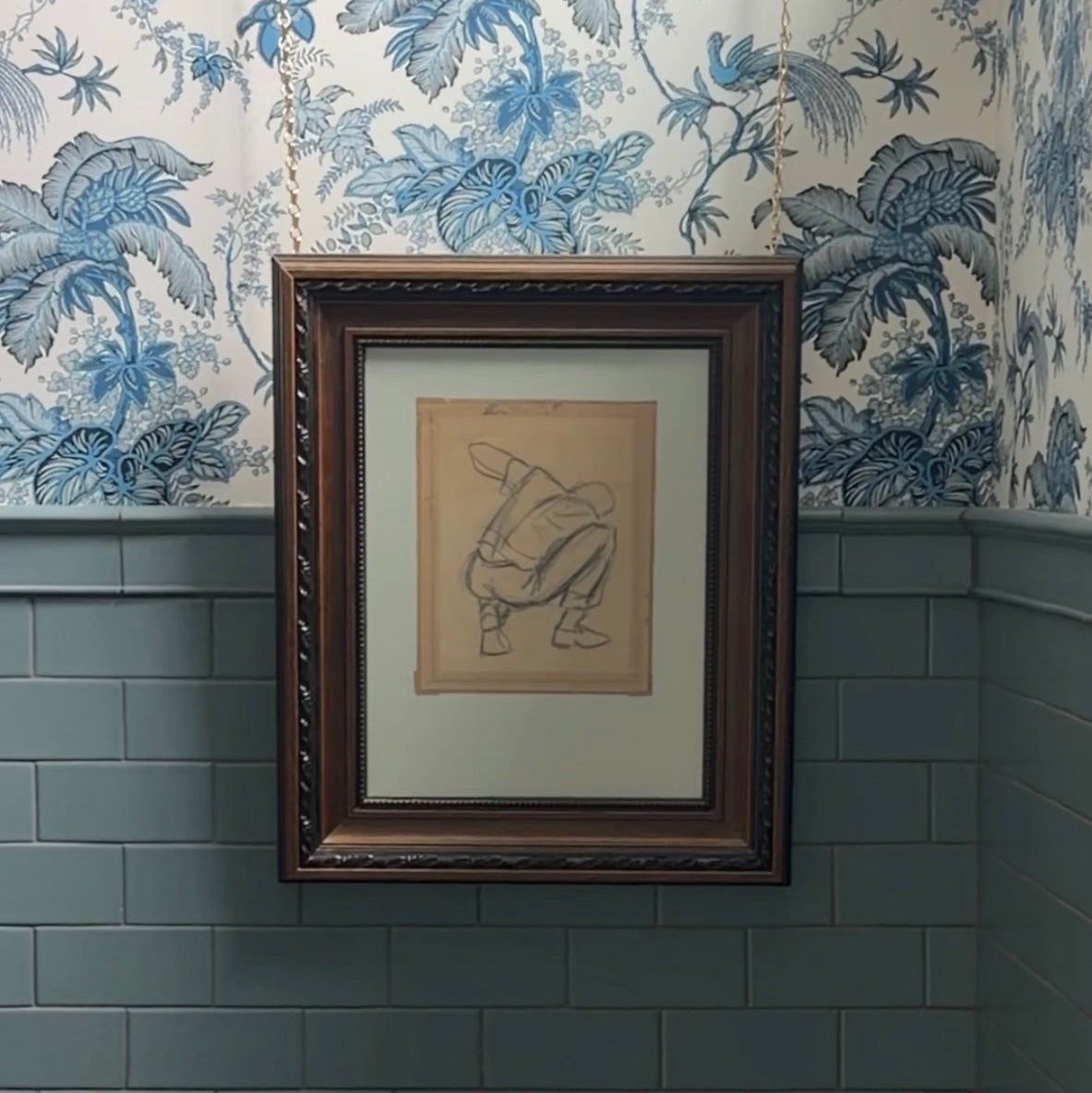 Framed Figurative Man Sketch
