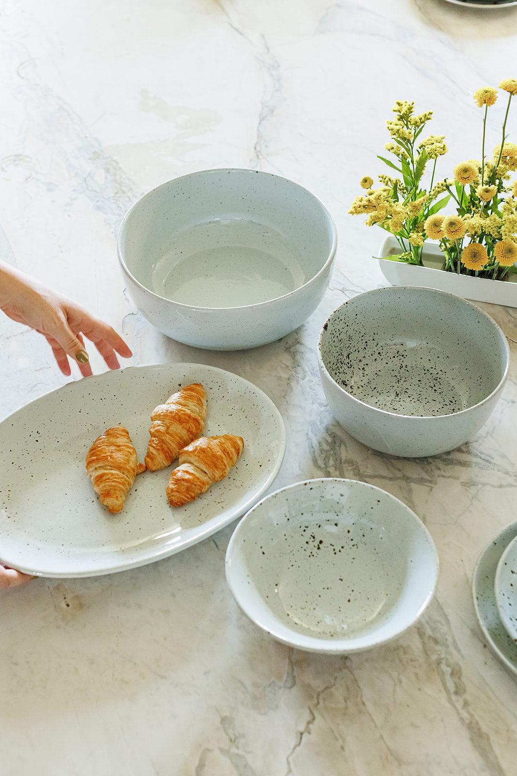 White Salt Dinnerware