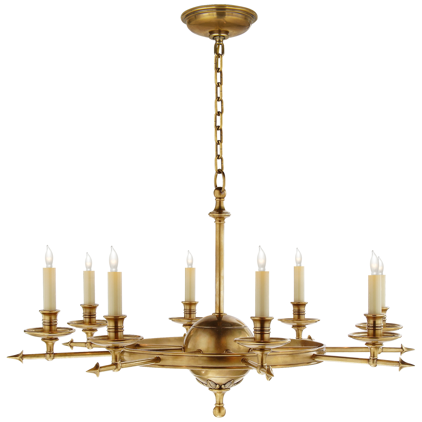 Leaf and Arrow Chandelier