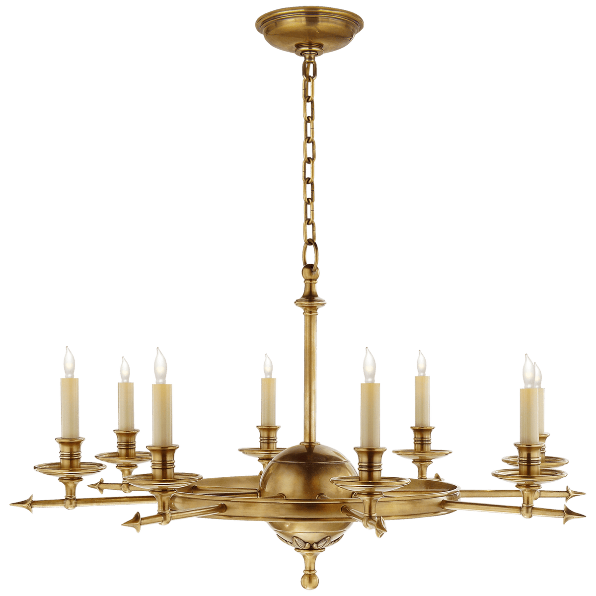 Leaf and Arrow Chandelier - OAKSTREET SHOPPE