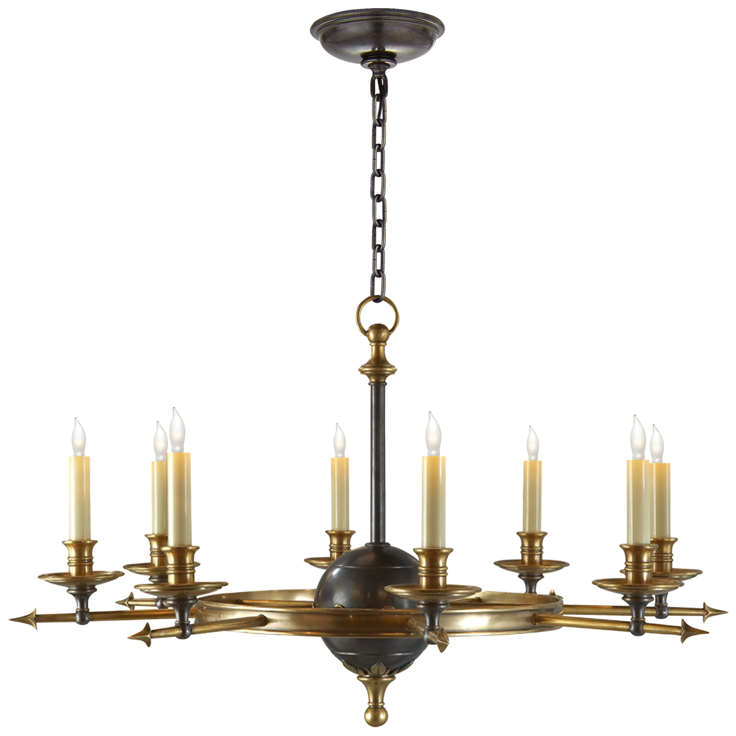Leaf and Arrow Chandelier