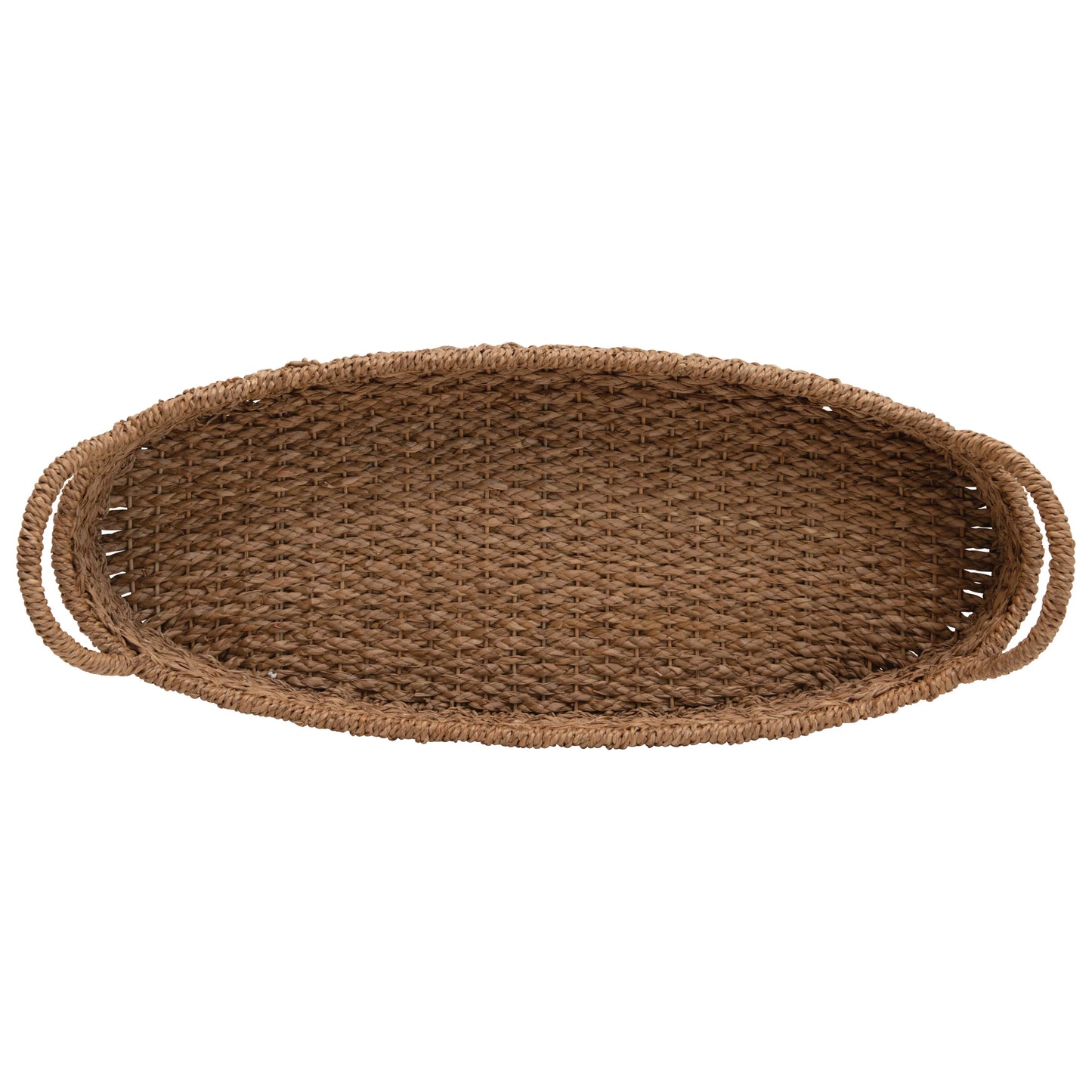 Oversized Seagrass Tray with Handles