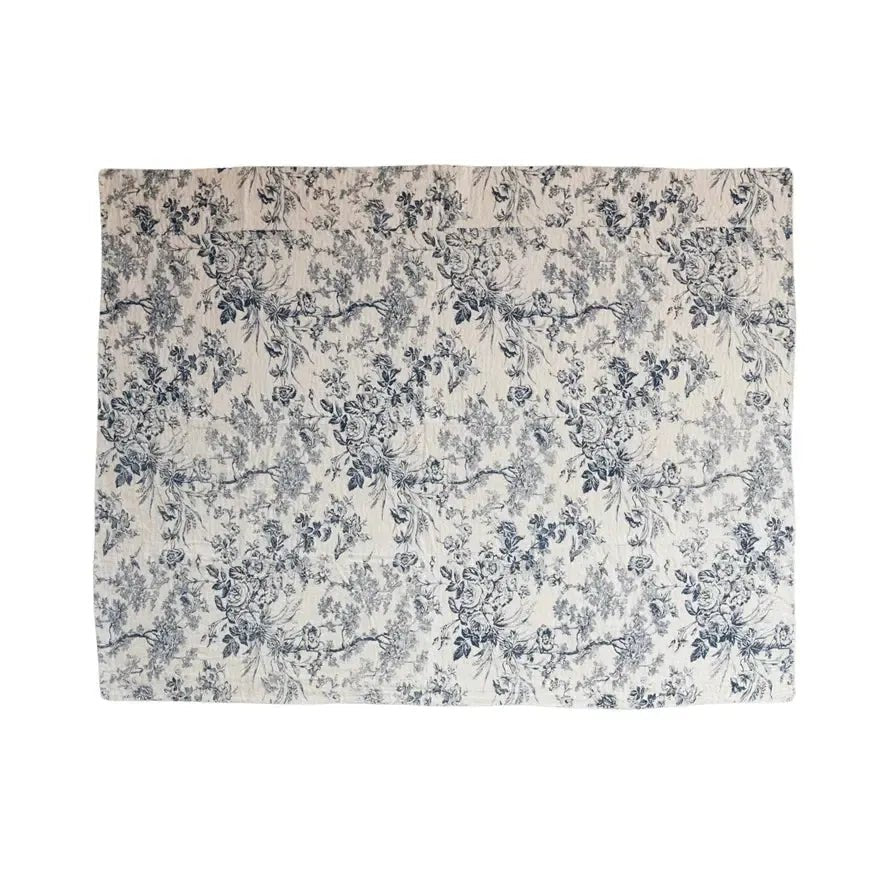 Cotton Chambray Toile Throw - OAKSTREET SHOPPE