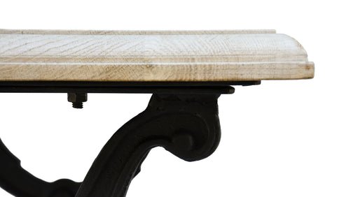 Avignon Bistro Table with Oak, Small - OAKSTREET SHOPPE