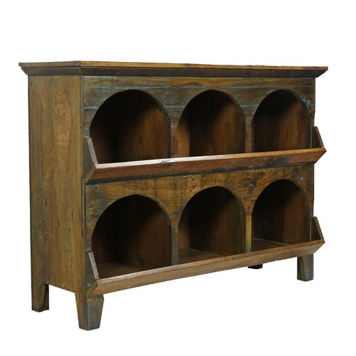 Wooden Cubby Cabinet - OAKSTREET SHOPPE