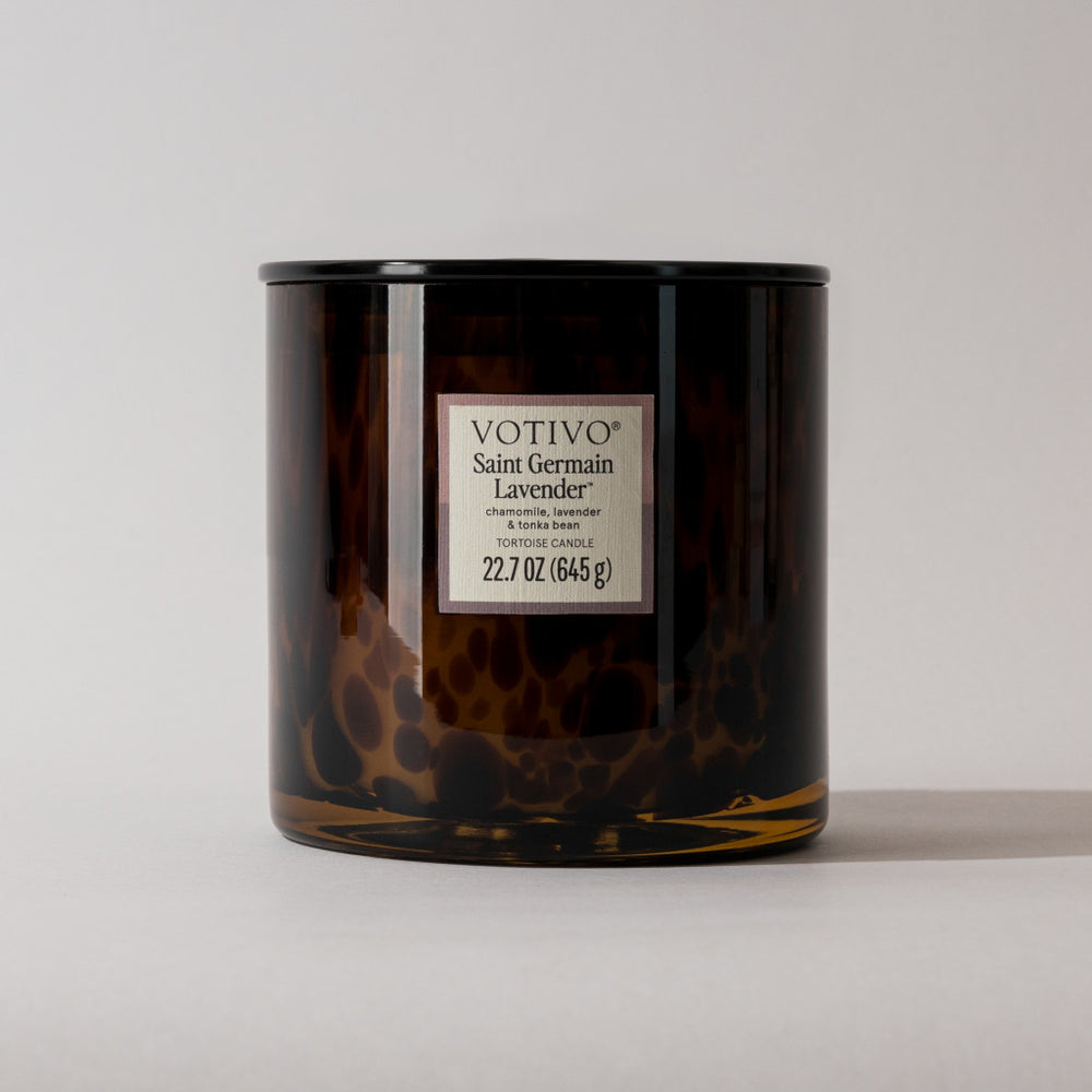 Tortoise Shell Candle, Saint Germaine Lavender