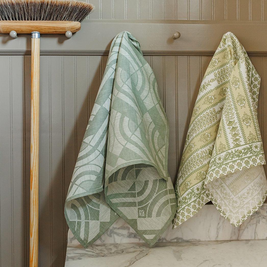 jacquard francois tea towel linen kitchen hand towel oakstreet shoppe