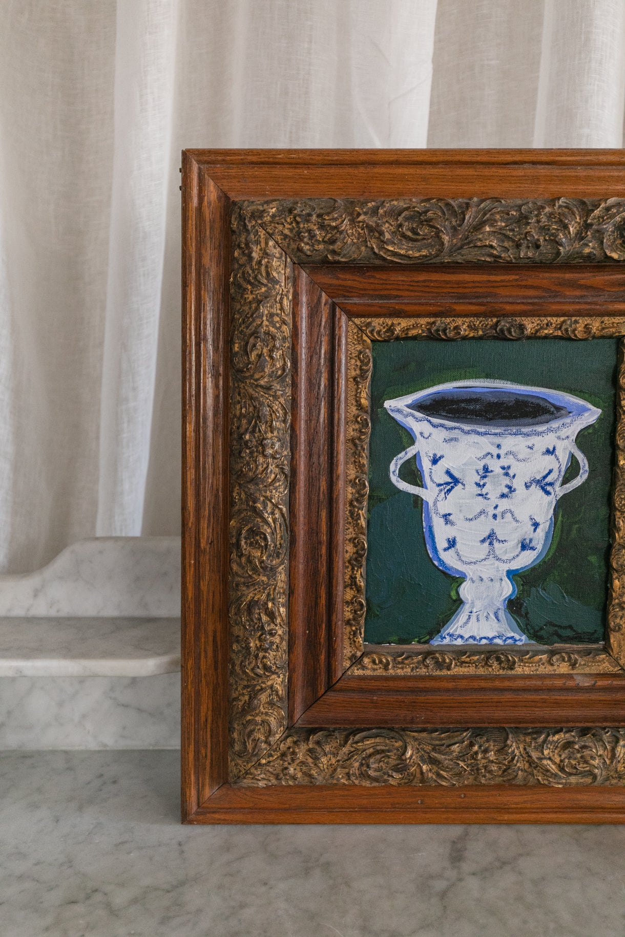 White & Blue Vase, Original