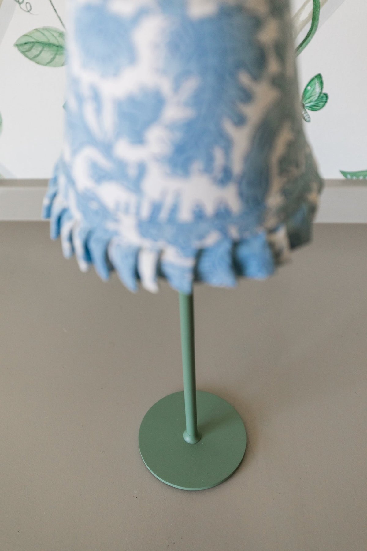 Blue Ruffle Mini Lampshade - OAKSTREET SHOPPE