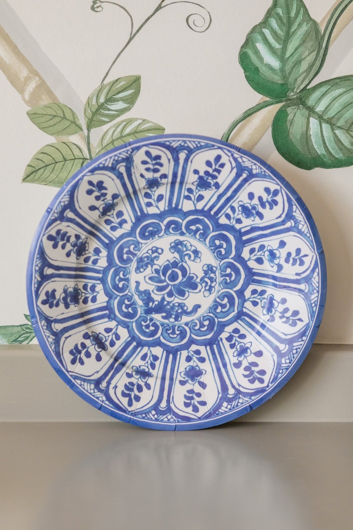 Indigo Garden Paper Plates, Salad/Dessert - OAKSTREET SHOPPE
