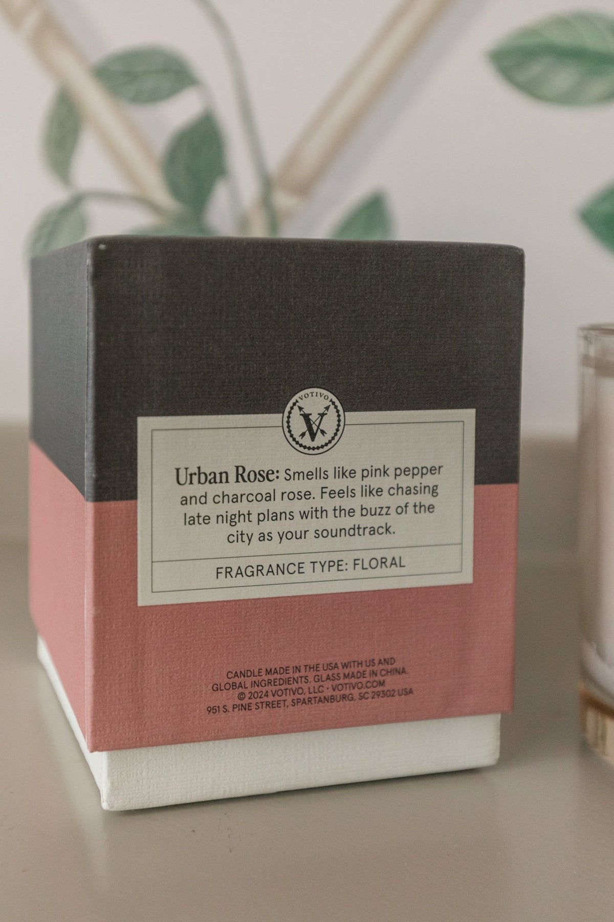 Votivo Candle, Urban Rose - OAKSTREET SHOPPE