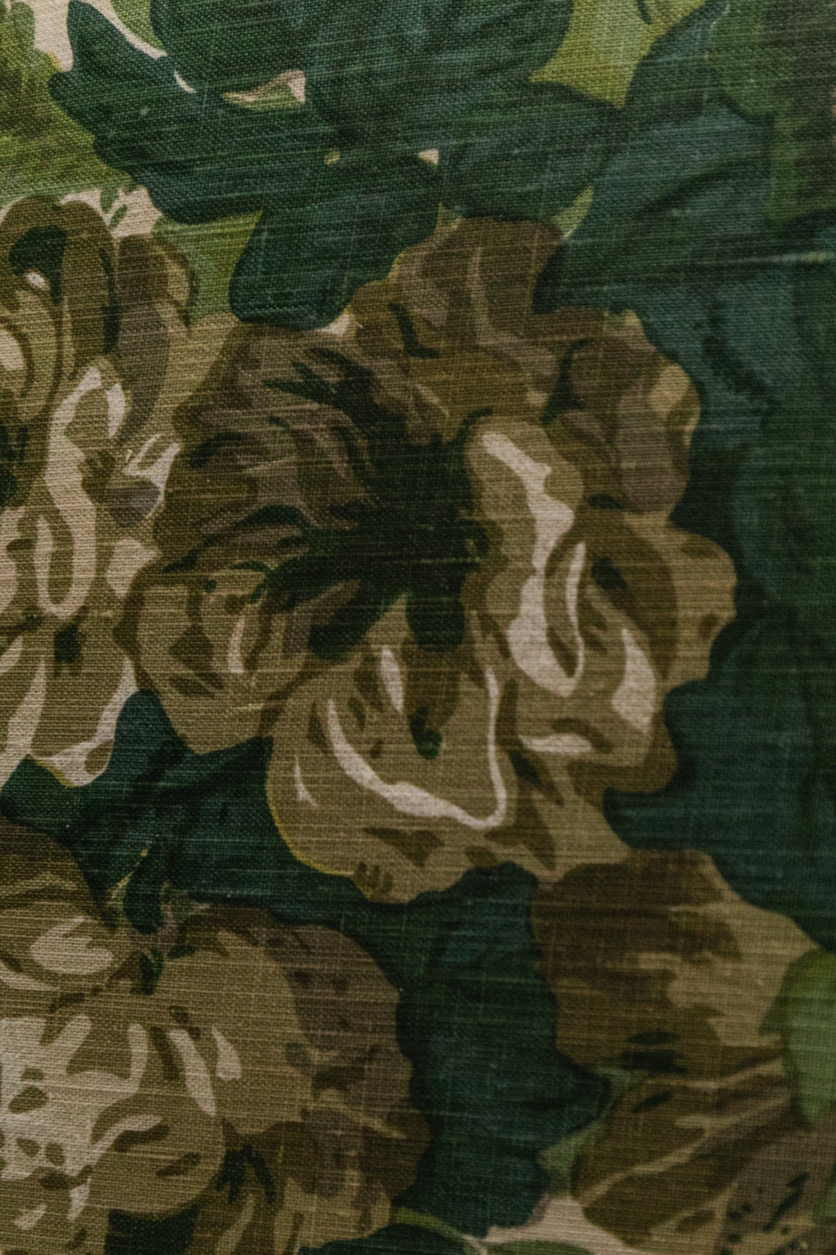 Vintage Pair of Chairs, Blue in Green Floral (Local Pickup Only)