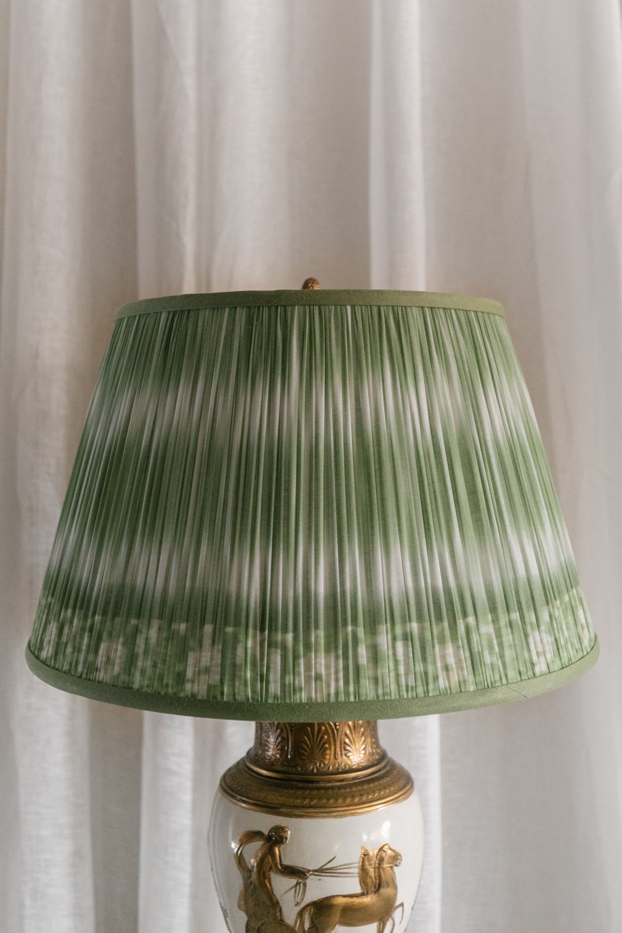 Heavy Midcentury Greek Lamps, Pair