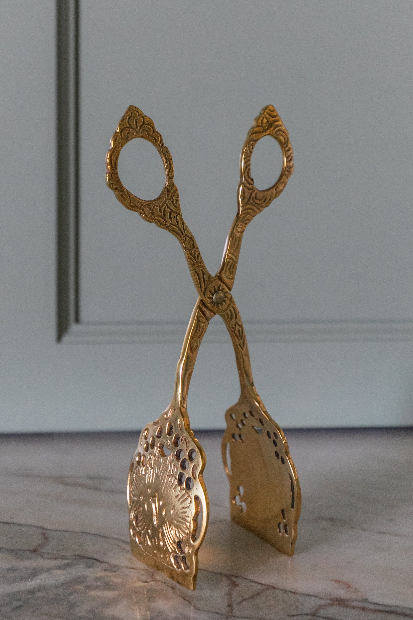 Embossed Brass Tongs