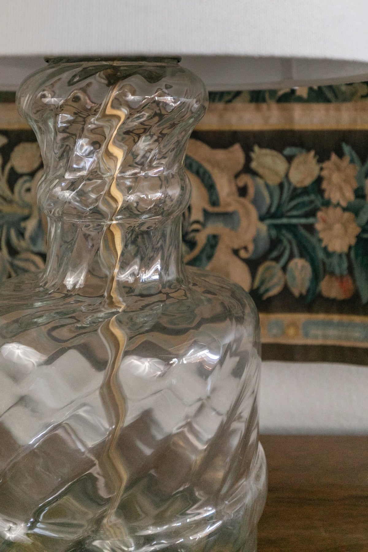 Vintage Glass Lamp - OAKSTREET SHOPPE