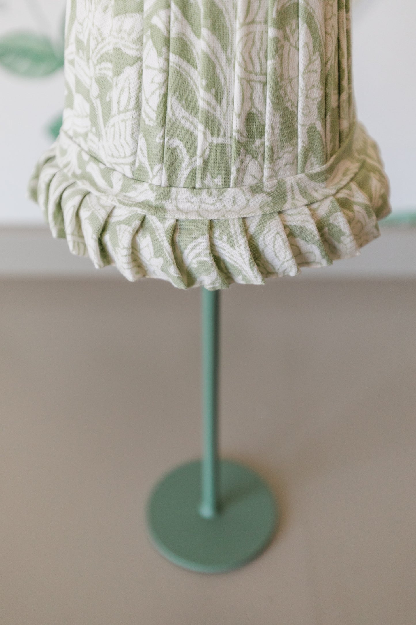 Green Ruffle Mini Lampshade