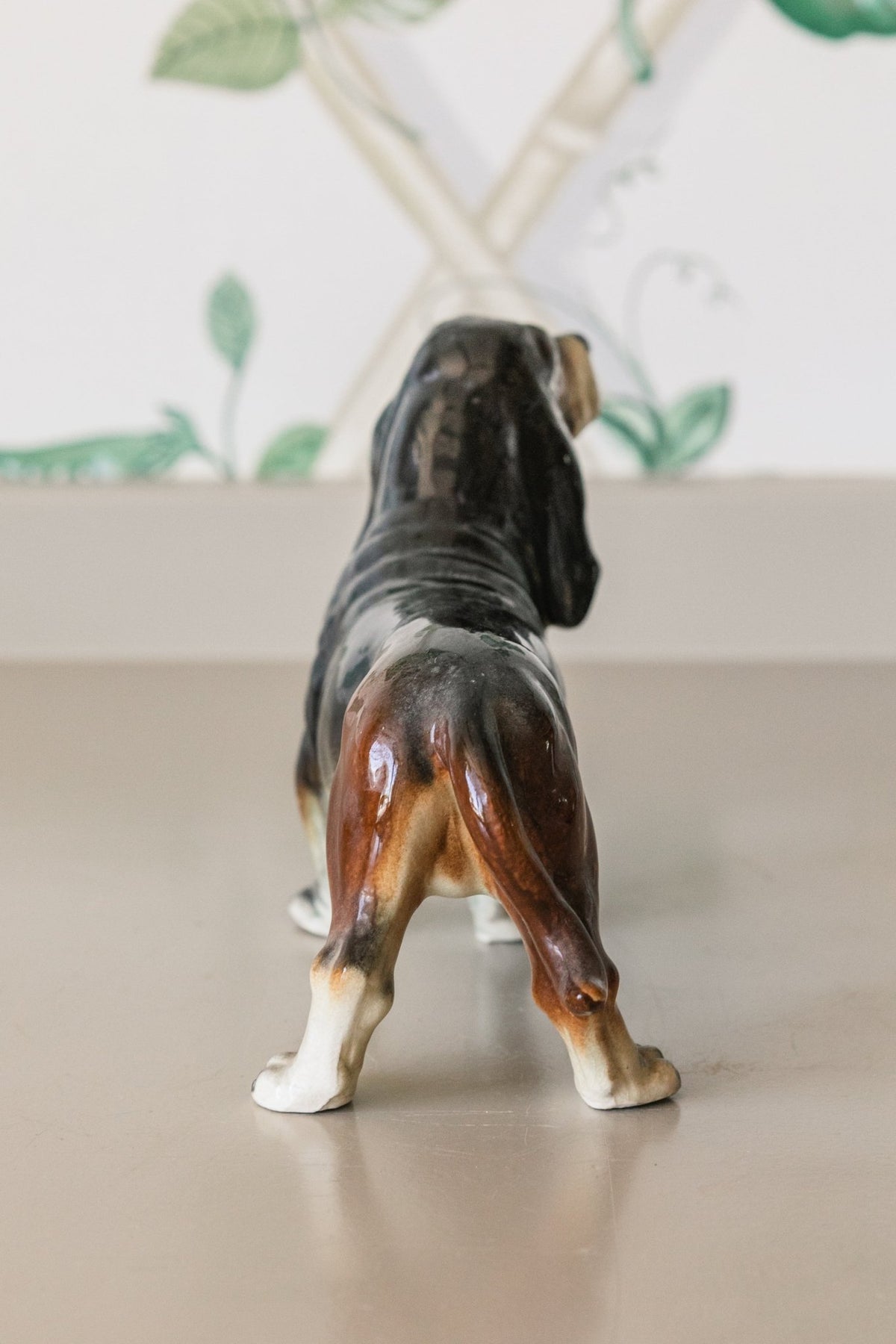 Antique Floppy Ear Brown Pup Figurine - OAKSTREET SHOPPE