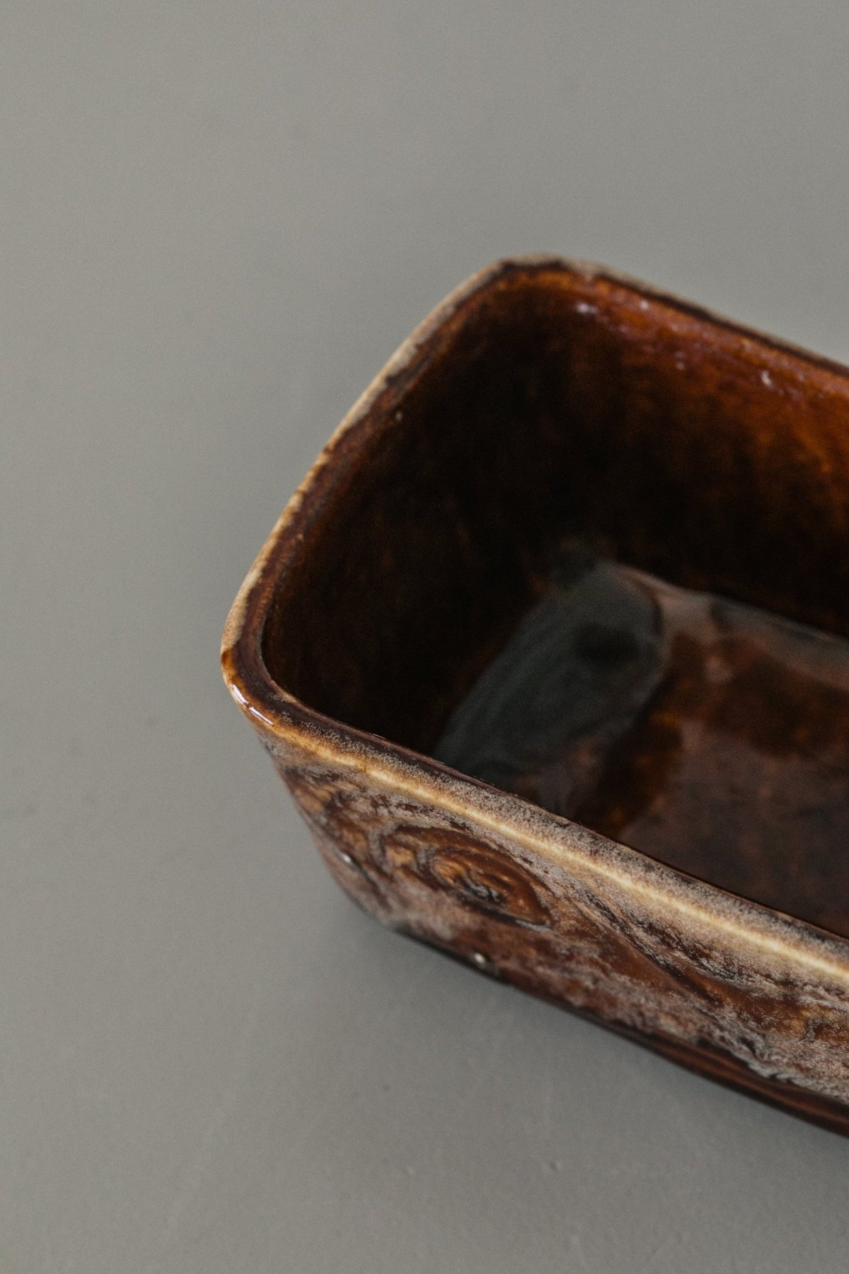 Brush McCoy Faux Bois Rectangle Pot - OAKSTREET SHOPPE