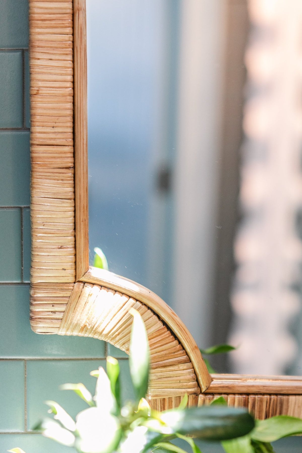 Rattan Small Mirrror by MARE - OAKSTREET SHOPPE