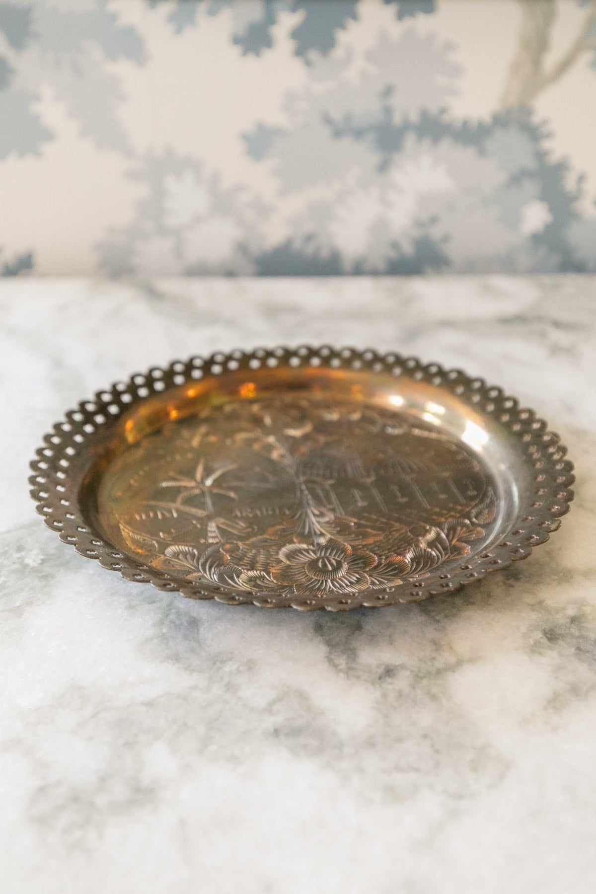 Brass Scalloped Dish - OAKSTREET SHOPPE