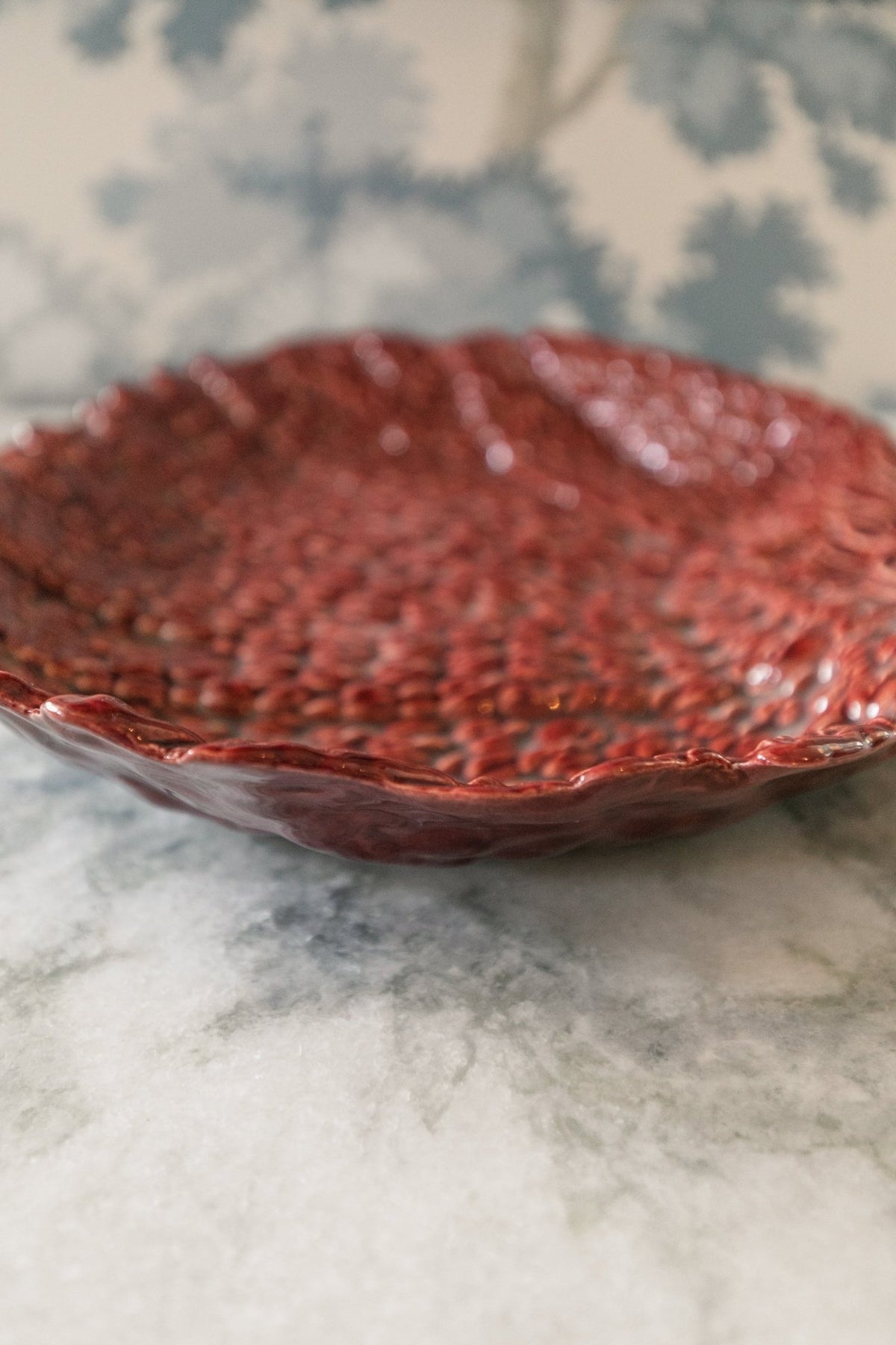 Royal Leslie 301 USA Oxblood Red Platter - OAKSTREET SHOPPE