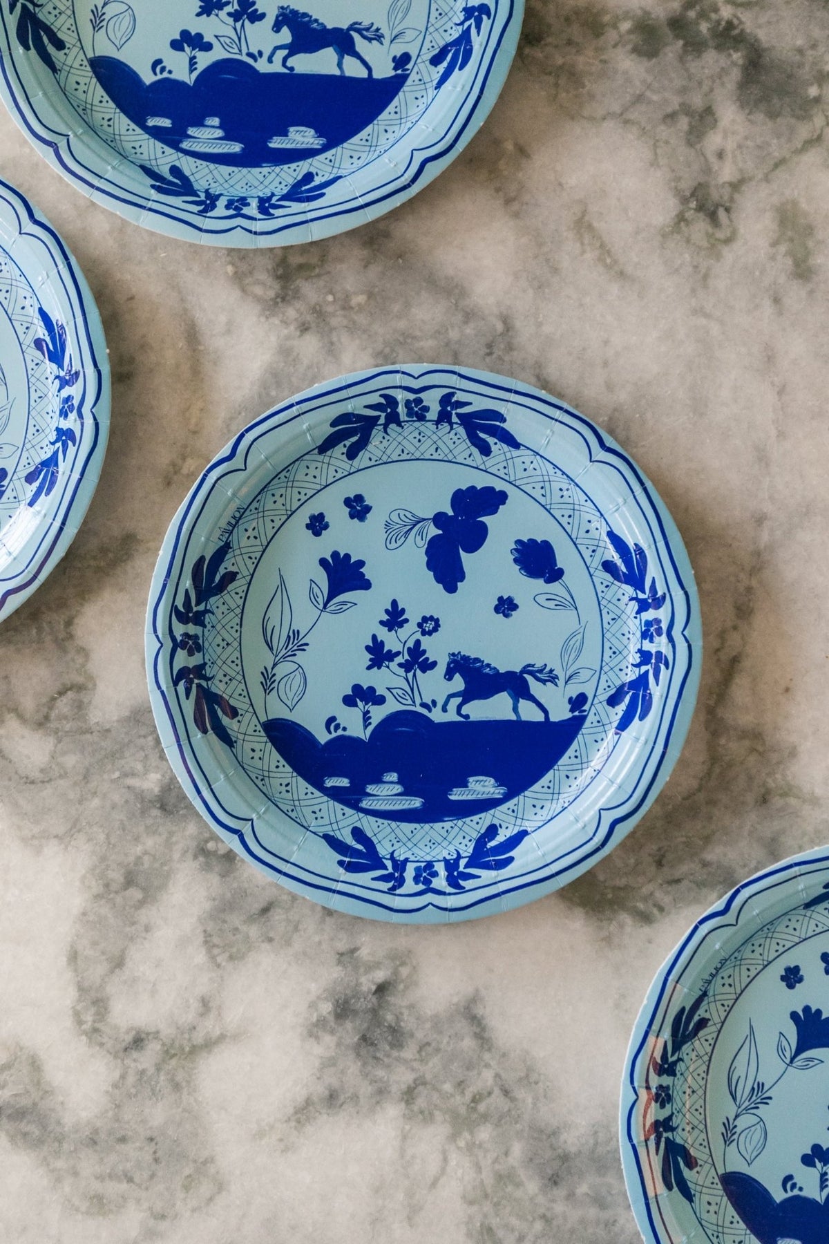 Collegiate Inspired Mini Hors d'oeuvre Paper Plates 8 pack - OAKSTREET SHOPPE