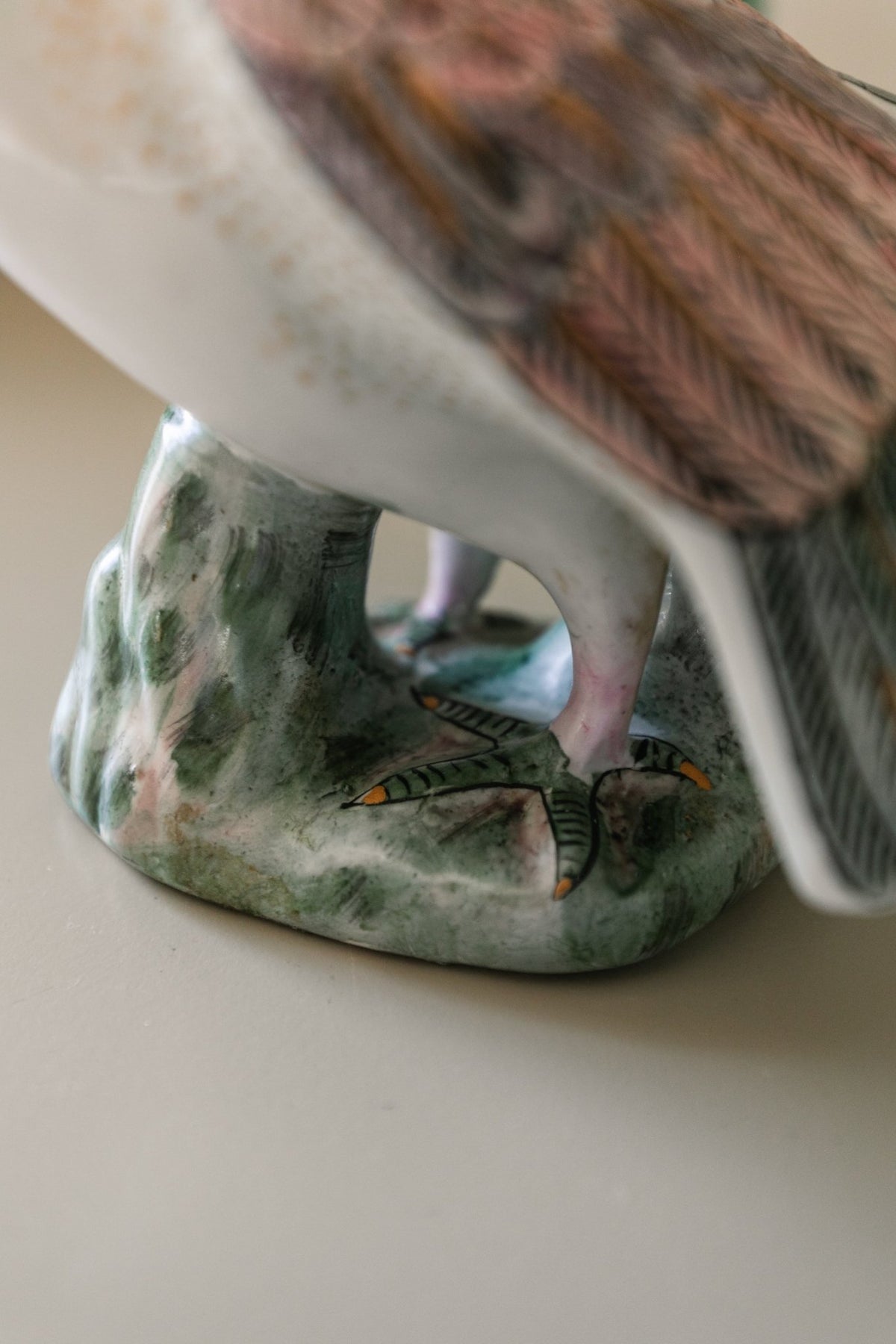 Painted Bird Sculpture - OAKSTREET SHOPPE