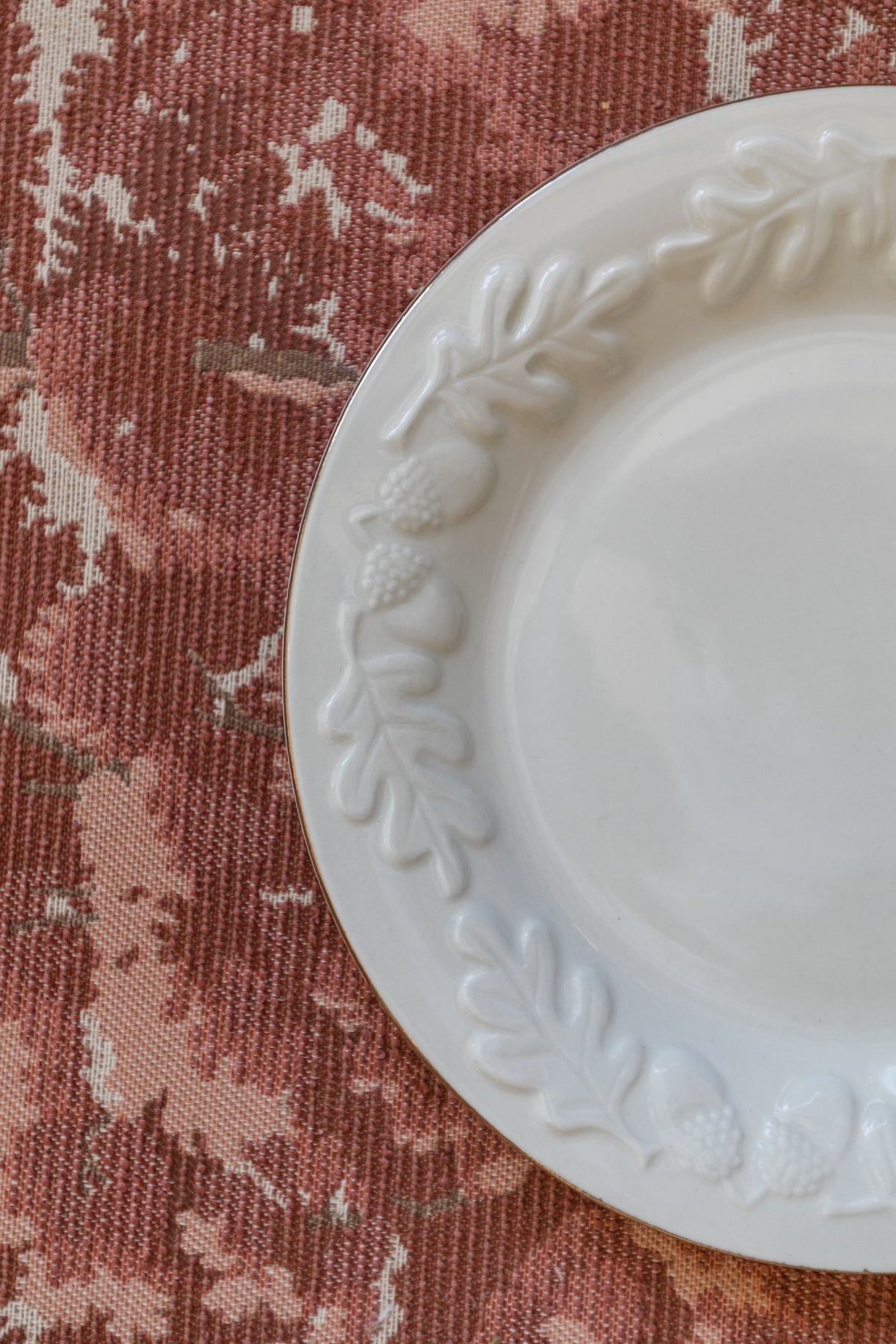 White Oakleaf Butter Dishes