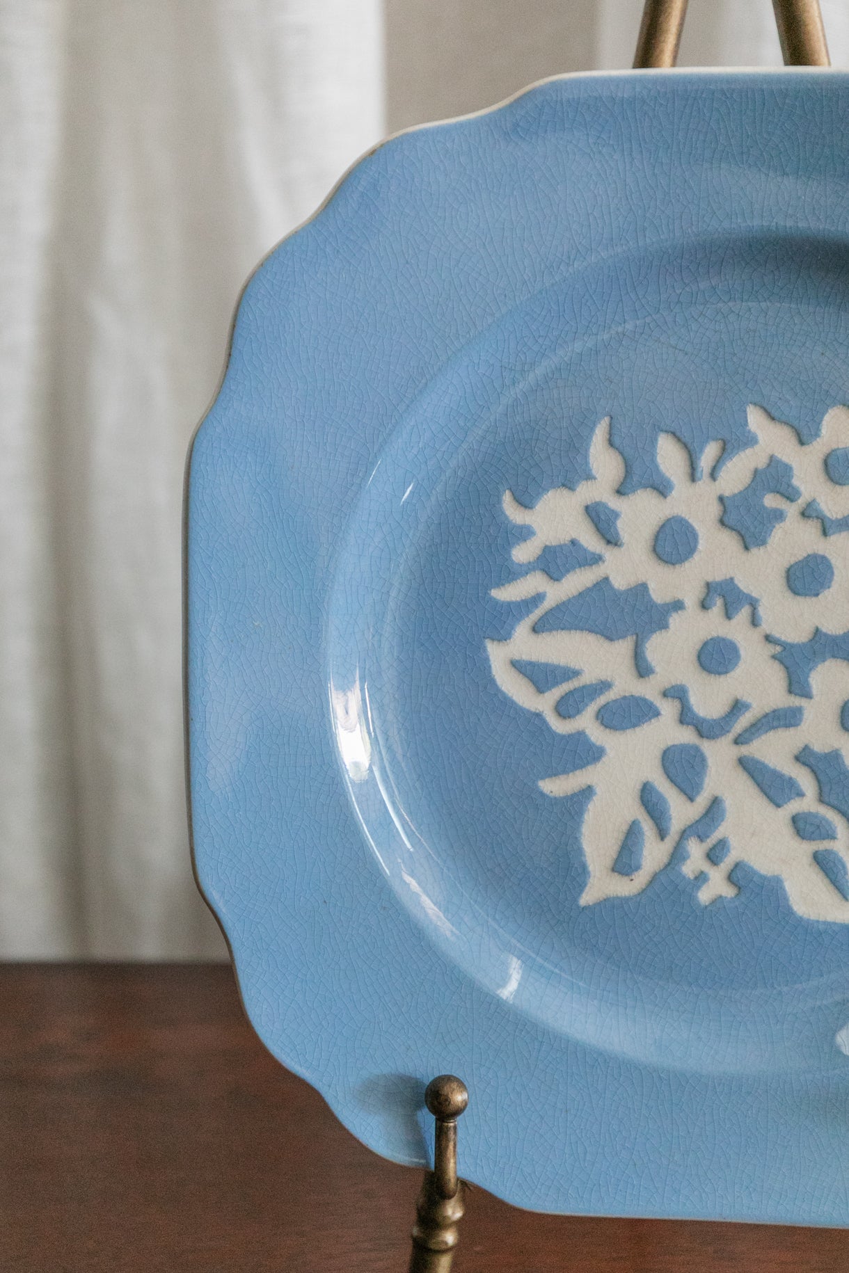 Blue Cameo Plate
