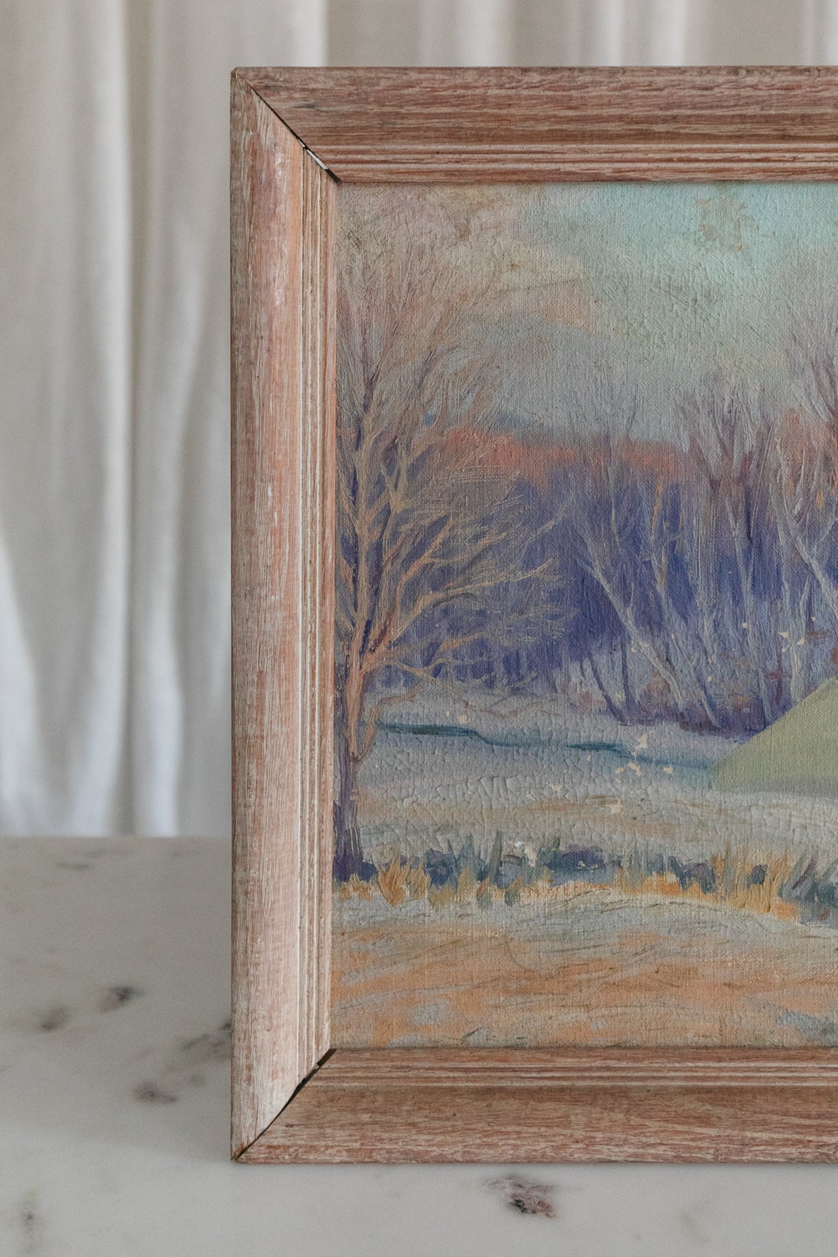 Two Green Houses Painting