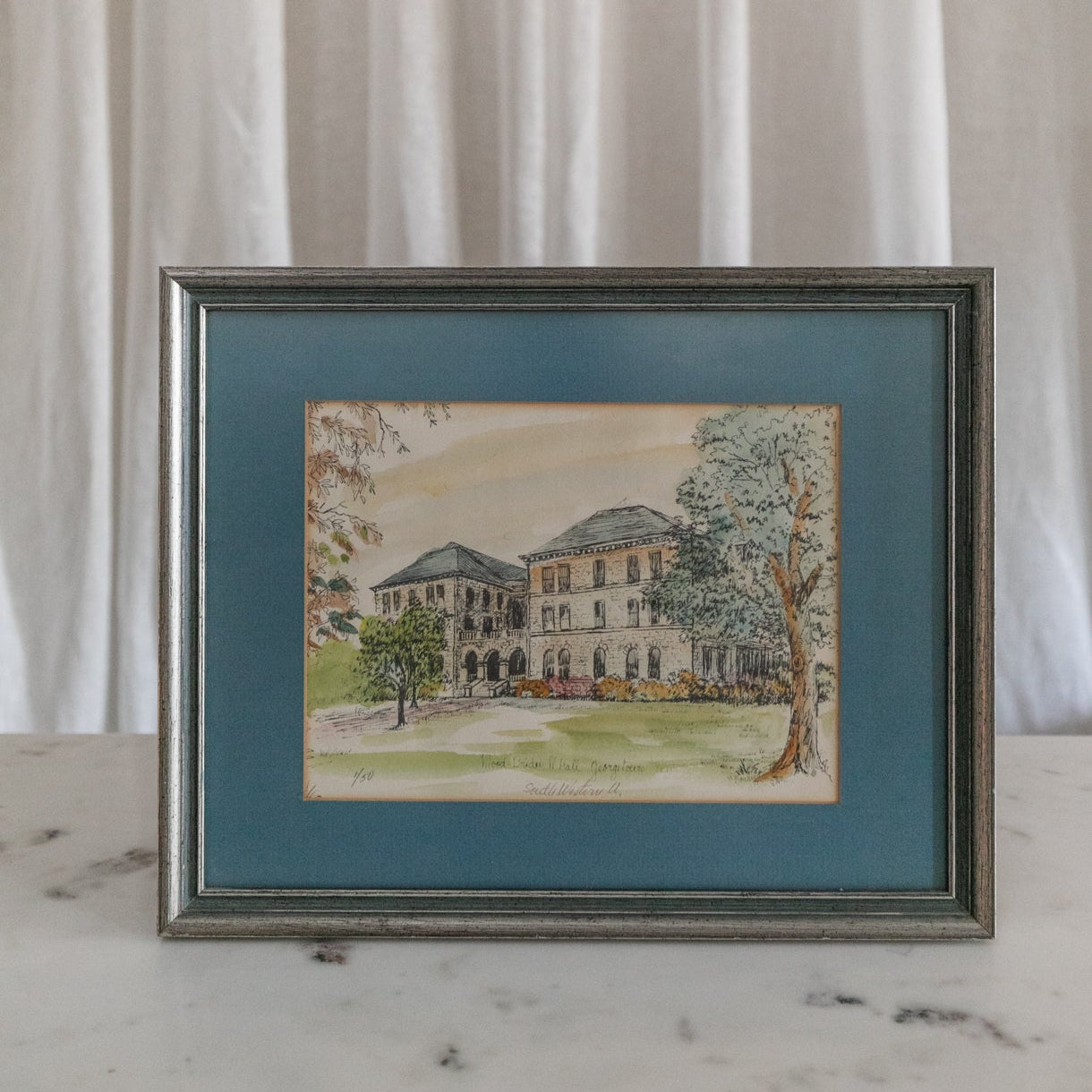 Italianate House Watercolor