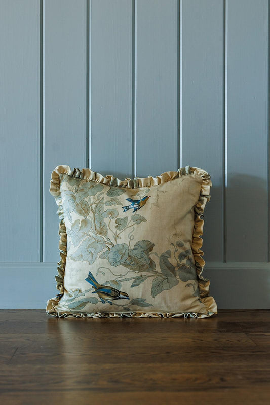 Bird Ruffle Pillow