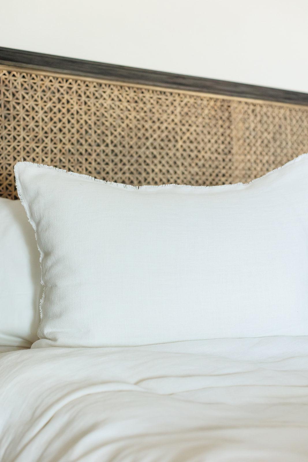 Slub Linen Bedding Collection, Ivory