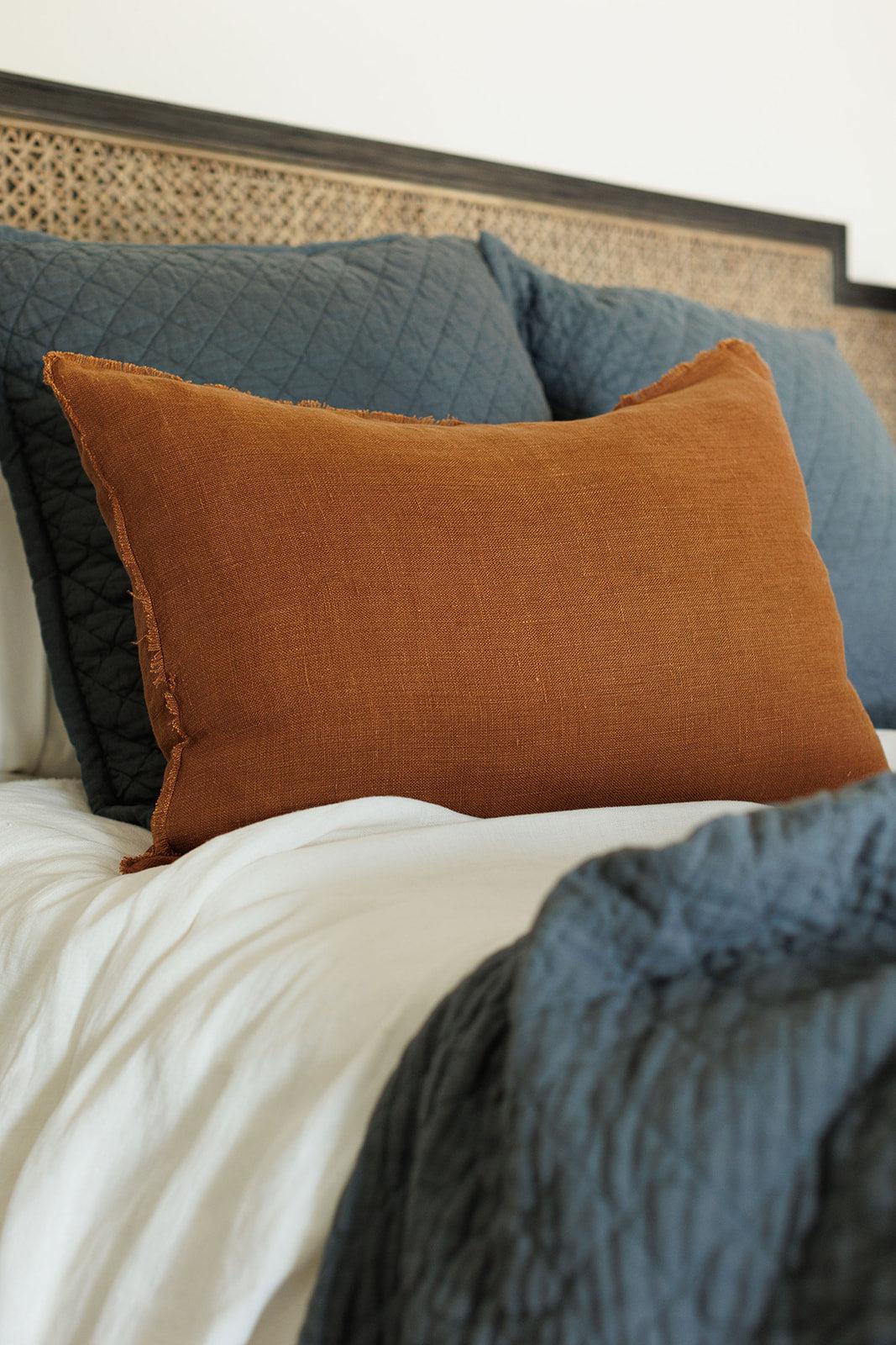 Slub Linen Bedding Collection, Sienna